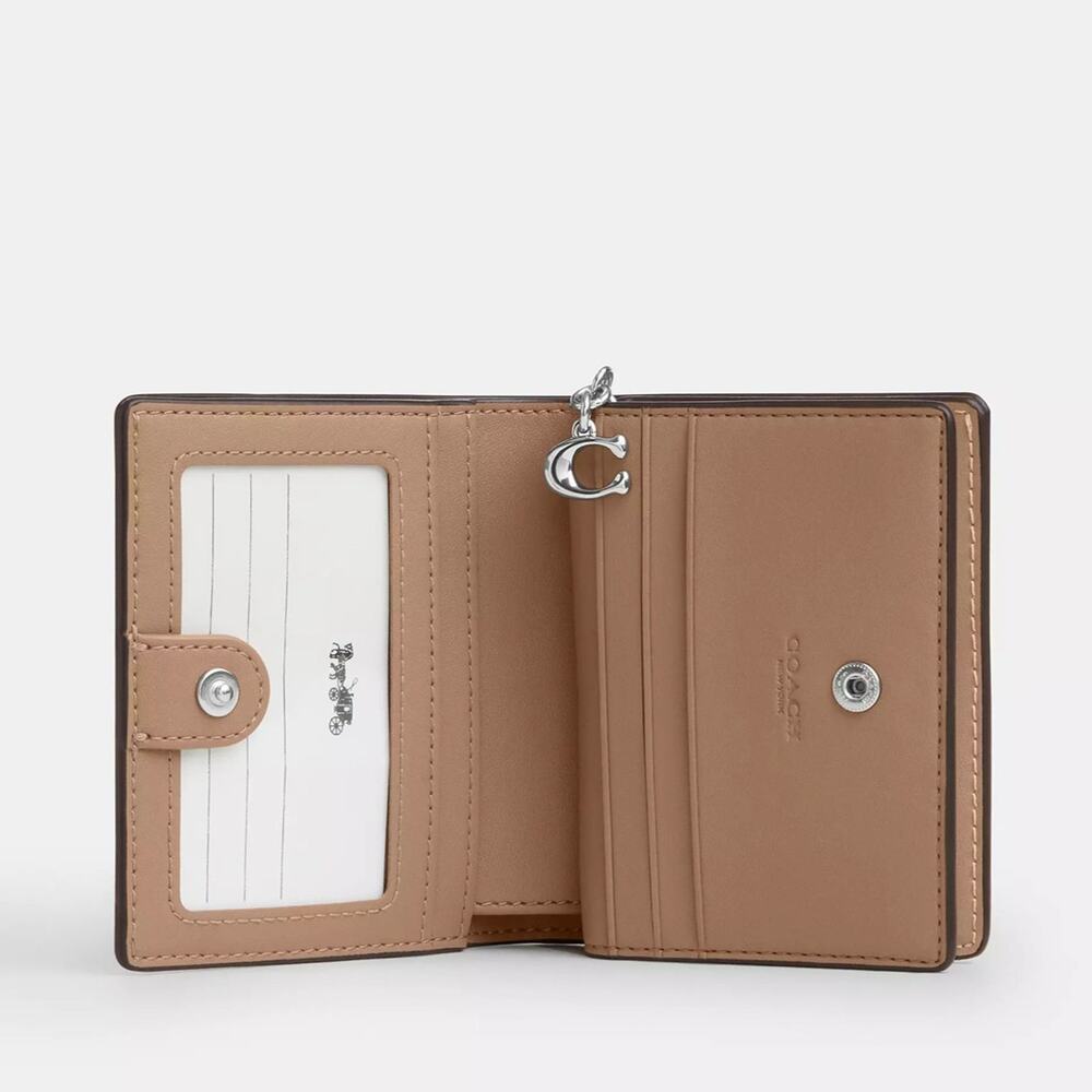 ❤️ Coach Snap Wallet In Rainbow Signature Canvas - Picture 2 of 6